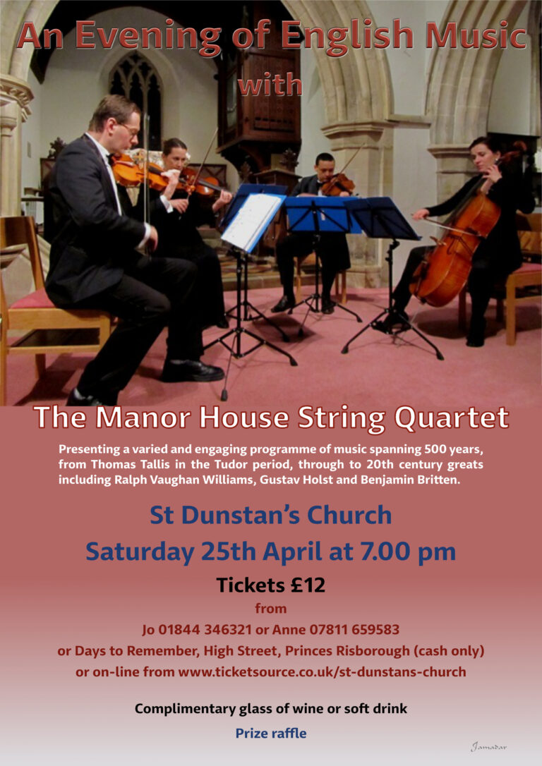 Manor House Concert Poster